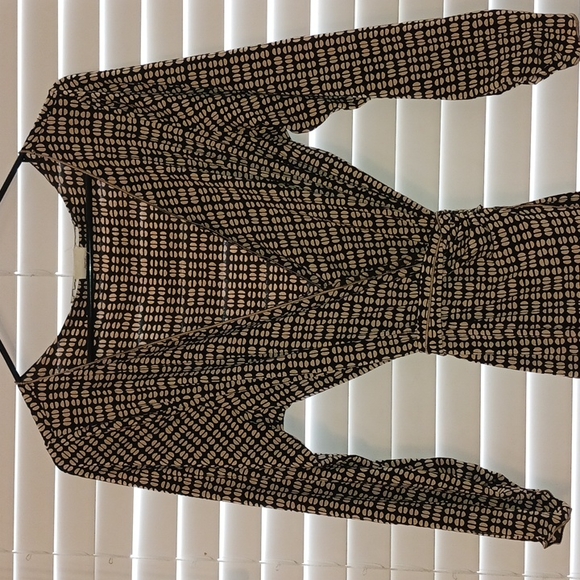 Max Studio 3/4 Sleeve Midi Wrap Dress - Picture 3 of 3